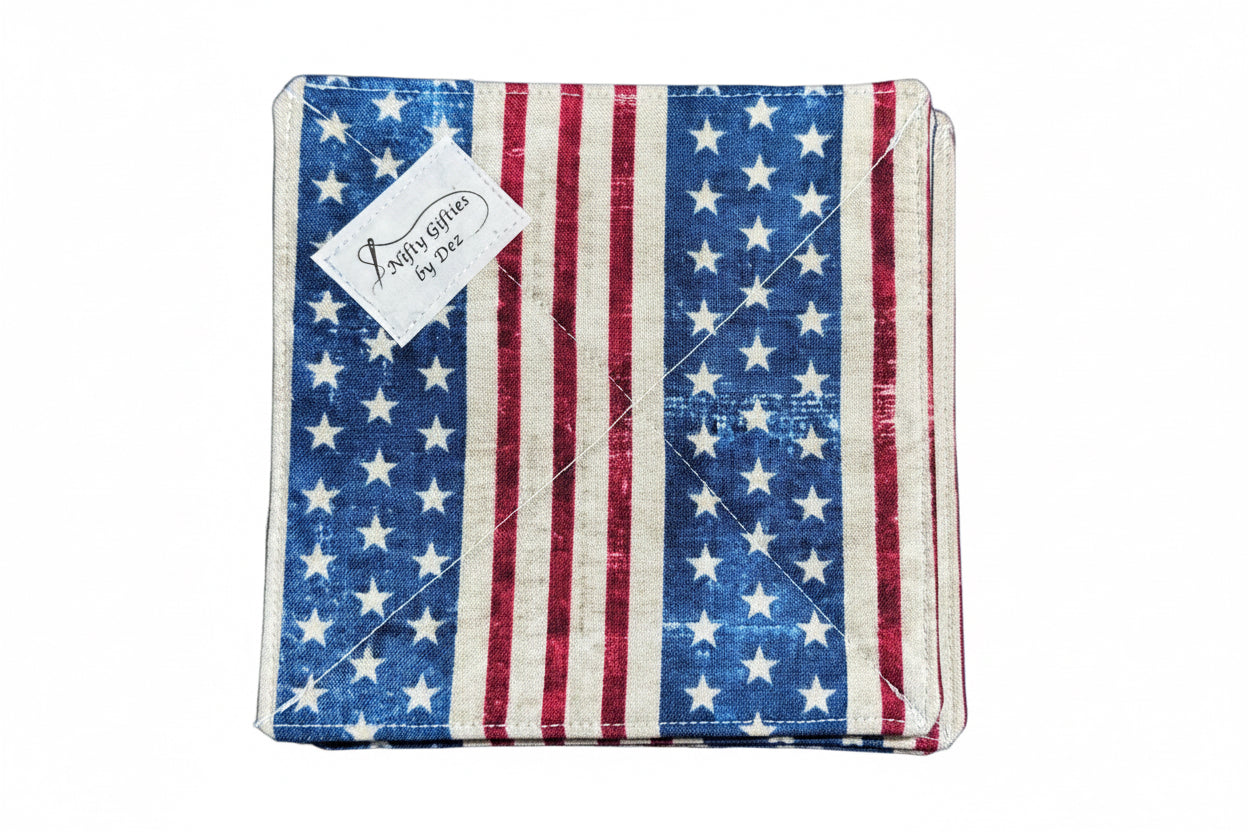Fourth of July Cozies and Coasters